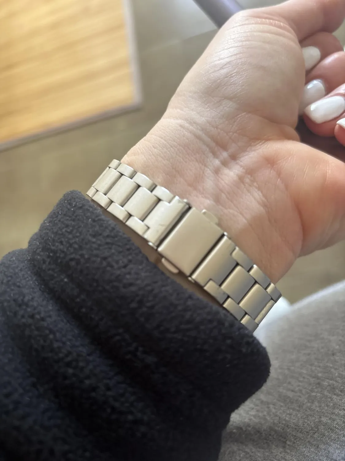MoKo Cinturino Acciaio Sottile Apple Watch Luce delle Stelle