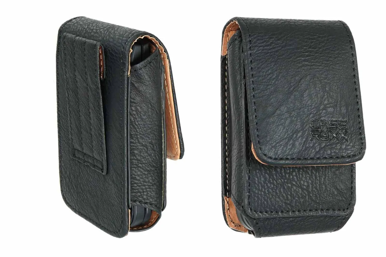 caseroxx Borsa Samsung C3520 nera pelle cintura