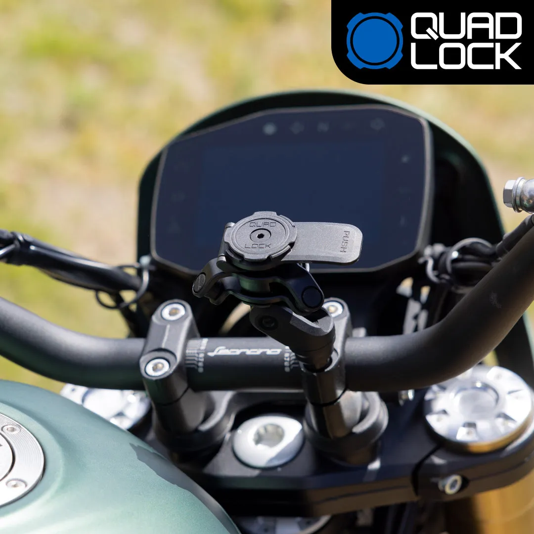Quad Lock Handlebar Clamp Supporto smartphone moto con bullone