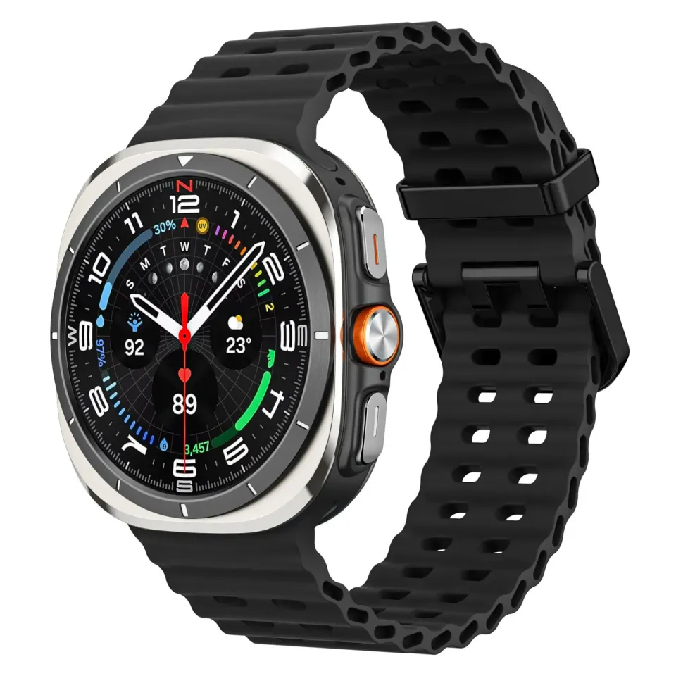 MoKo Sportivo Galaxy Watch Ultra 47mm cinturino nero silicone