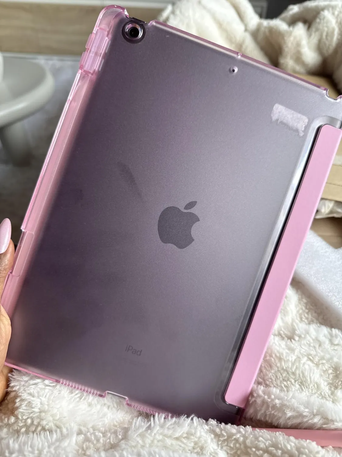 MoKo 10.2 iPad 9/8/7 cover rosa portapenna leggera