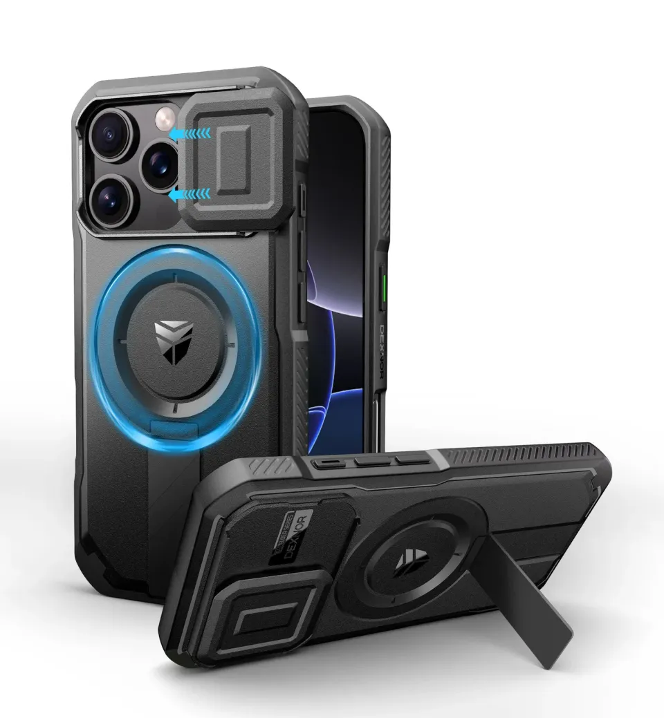 Dexnor iPhone 16 Pro cover nera magnetica camera