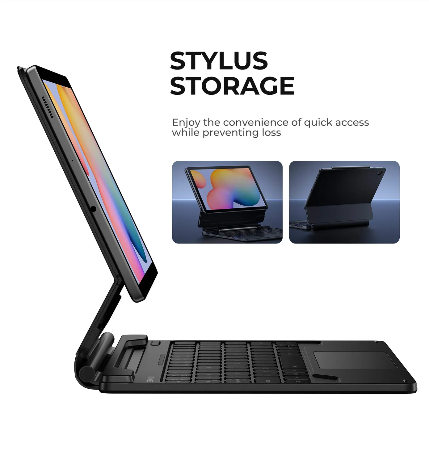 Dexnor Tab S6 Lite 10.4 custodia tastiera italiana nera trackpad