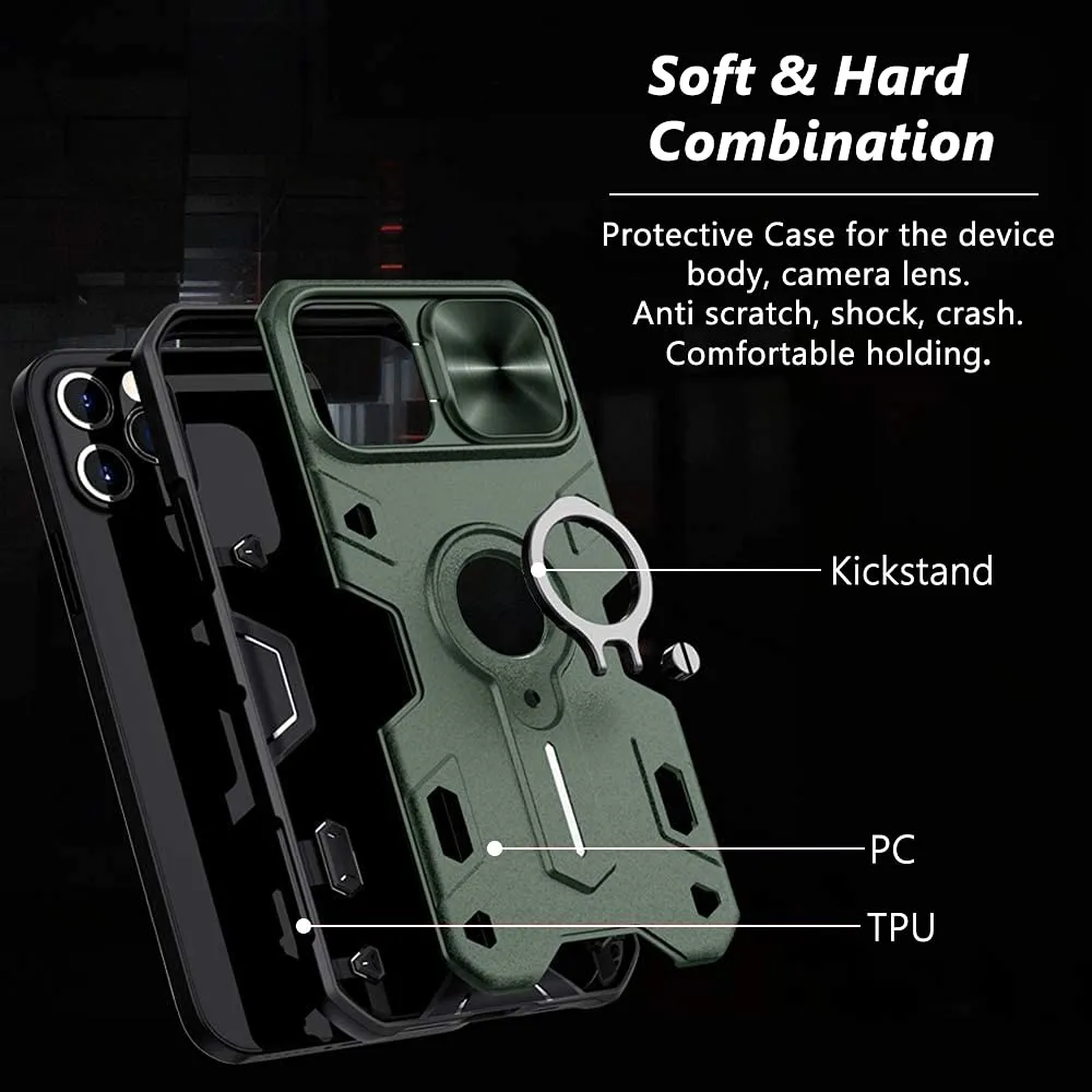 CloudValley iPhone 12 Pro Max Custodia Verde Anello Antishock
