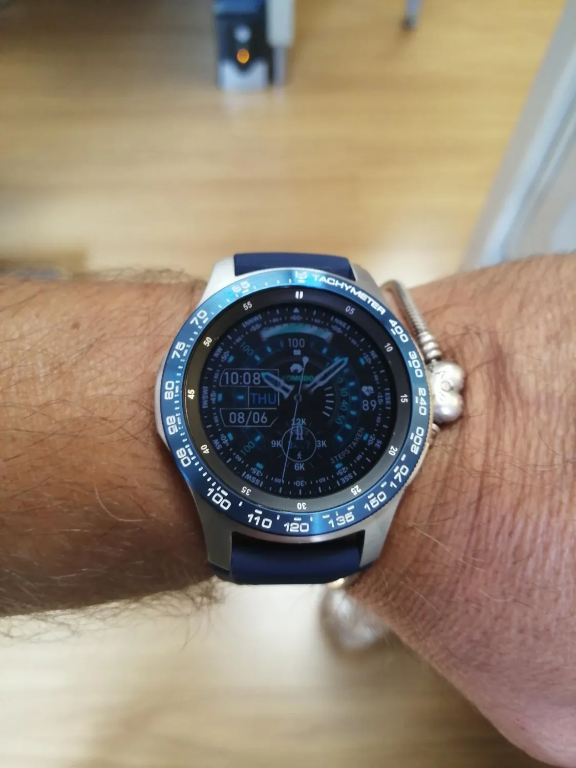 MoKo anello lunetta Galaxy Watch 46mm nero acciaio