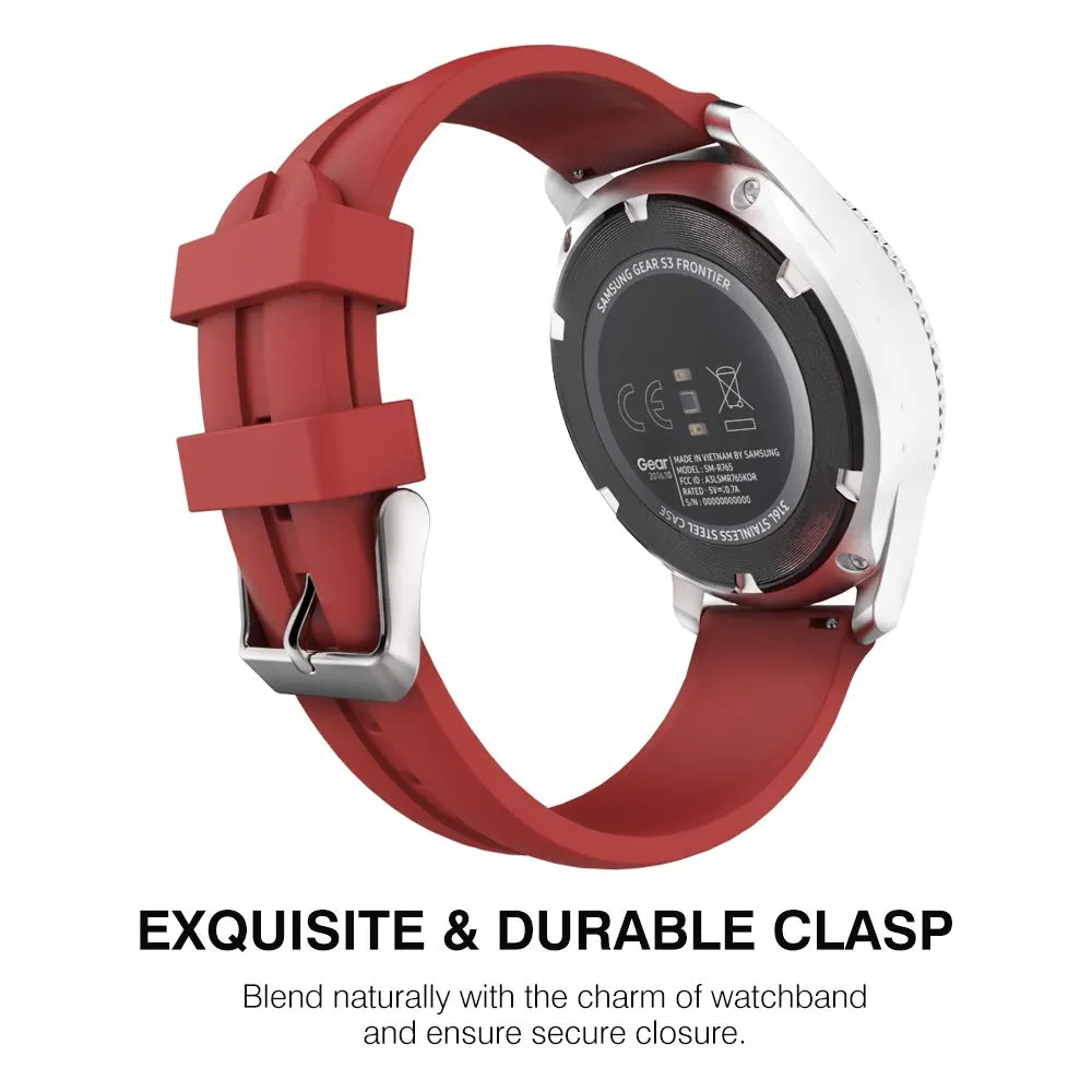 MoKo Cinturino Silicone 22mm Rosso Scuro Galaxy Watch