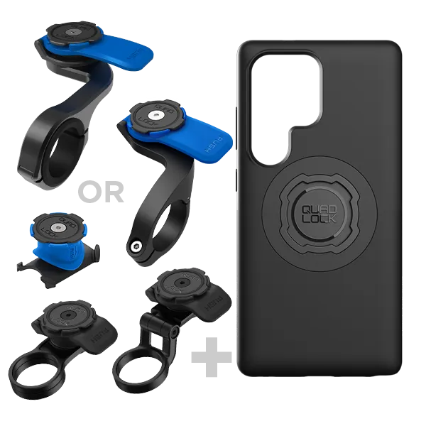 Quad Lock Bici Kit supporto Galaxy + custodia protettiva urti