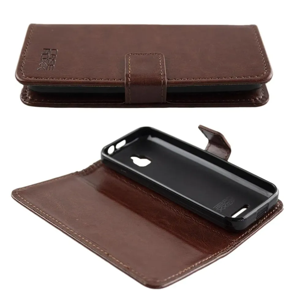 caseroxx Bookstyle Nokia 6300 4G portafoglio marrone