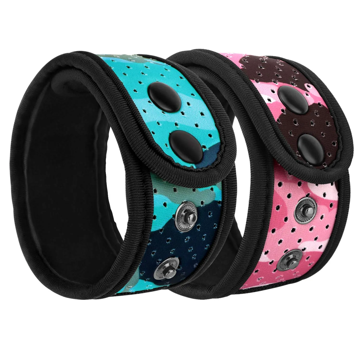 MoKo Fitbit Garmin fascia caviglia nero neoprene 2 pezzi