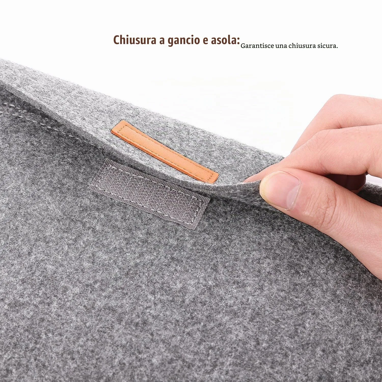 MoKo custodia sleeve feltro tablet 7-8 pollici grigio chiaro antiurto