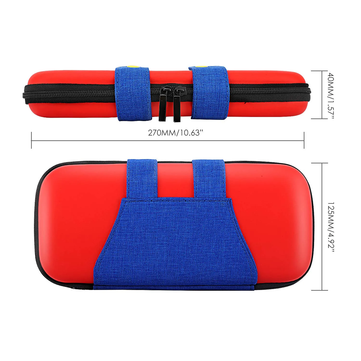 MoKo Switch OLED Custodia Rigida Rossa Mario 10 giochi