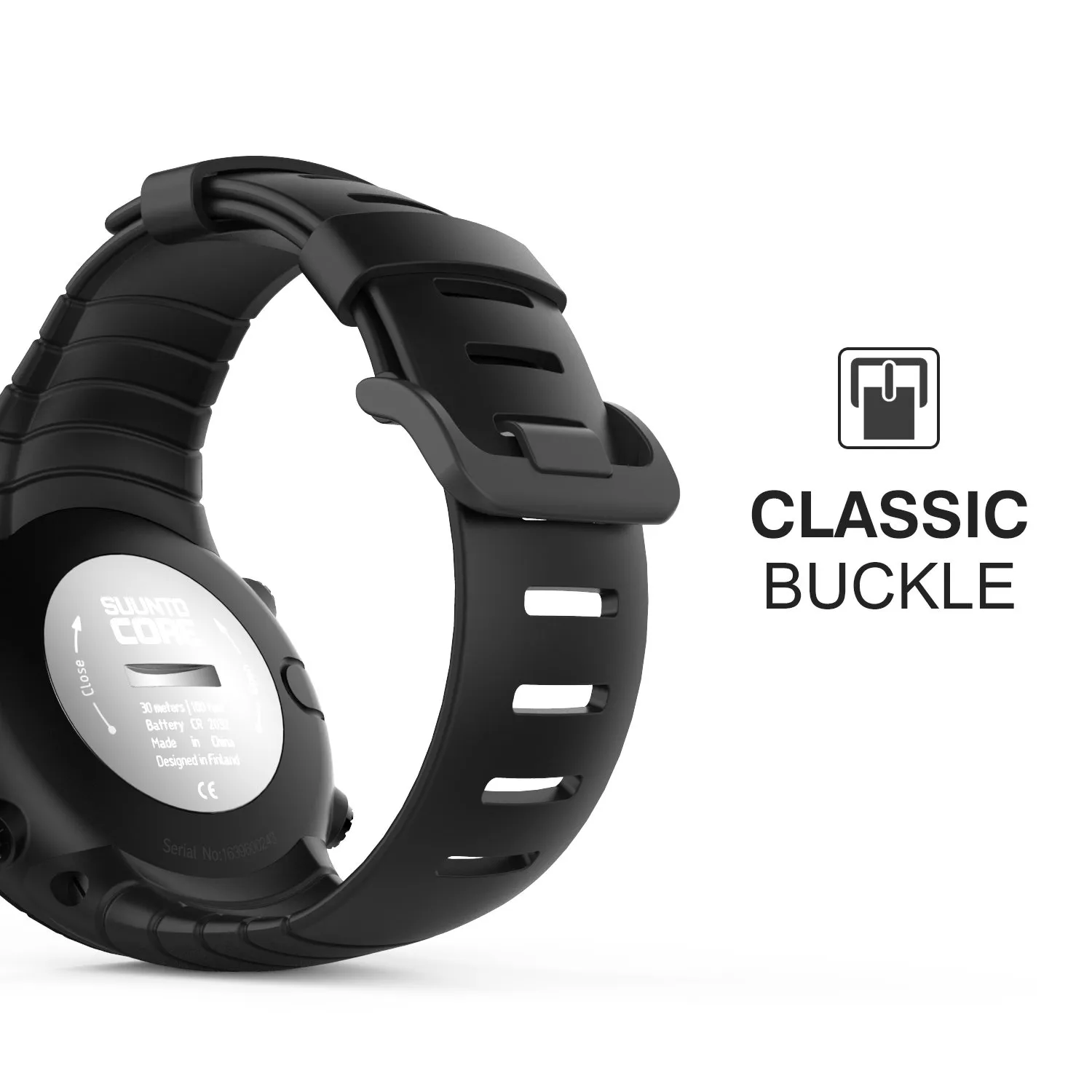 MoKo Cinturino Suunto Core Nero Orologio Sport ricambio
