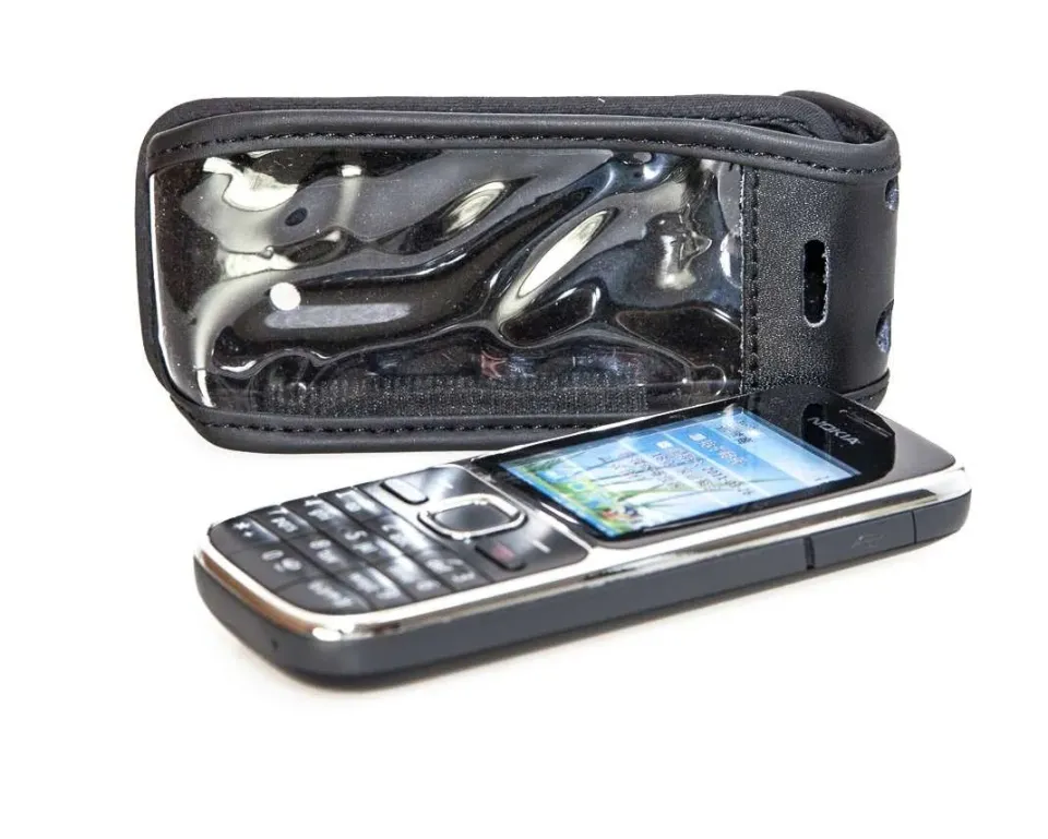 caseroxx Nokia C2-01 custodia cintura nera vera pelle