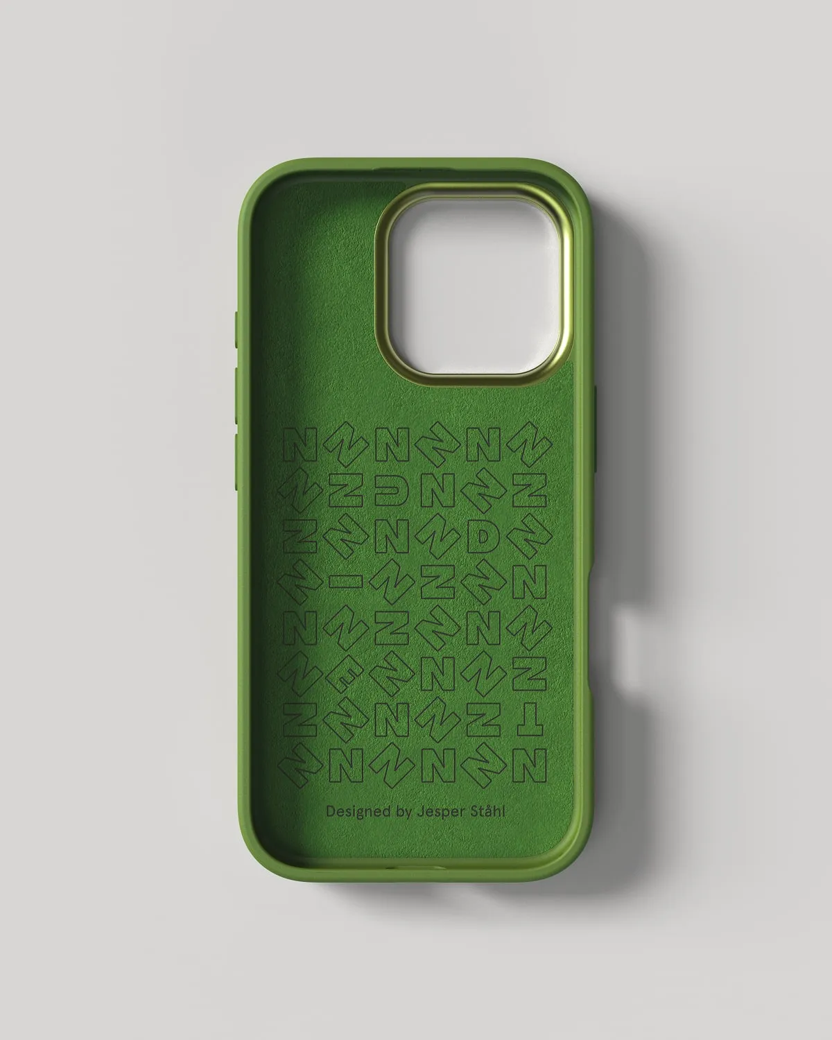Nudient Bold Case custodia iPhone 16 Pro Khaki MagSafe antiurto
