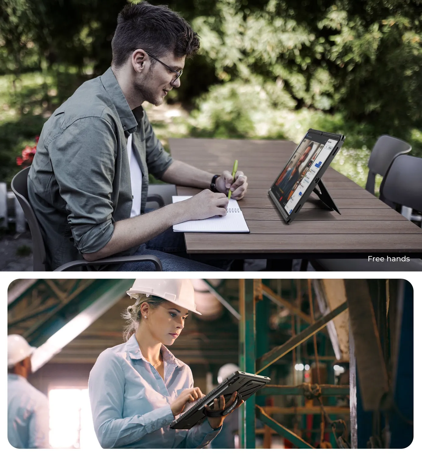 Dexnor Galaxy Tab S10 Ultra 14,6 custodia rugged nero S Pen
