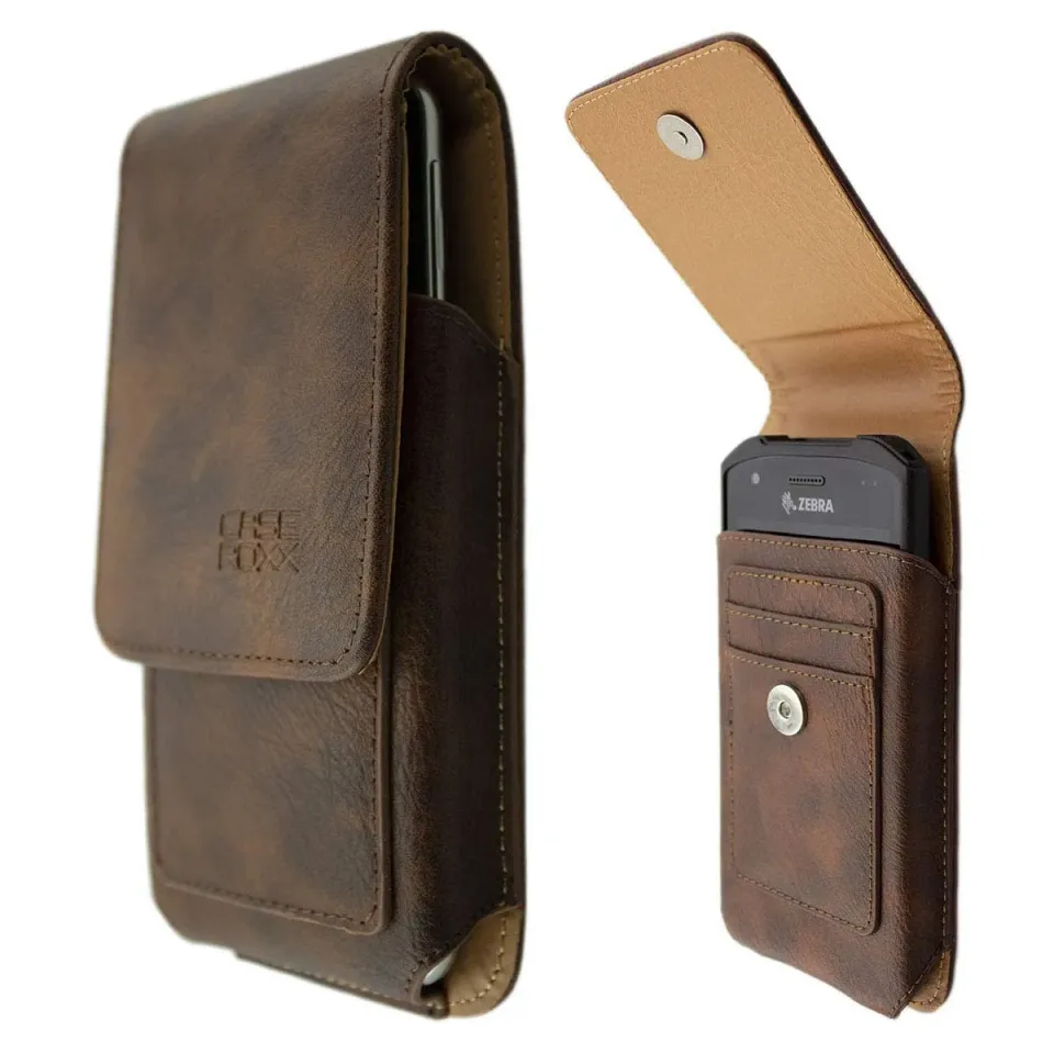 caseroxx Outdoor custodia Zebra TC21 TC26 marrone cintura