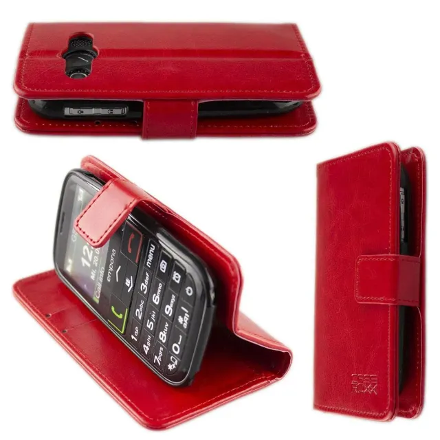 caseroxx Bookstyle Emporia V50 custodia rossa