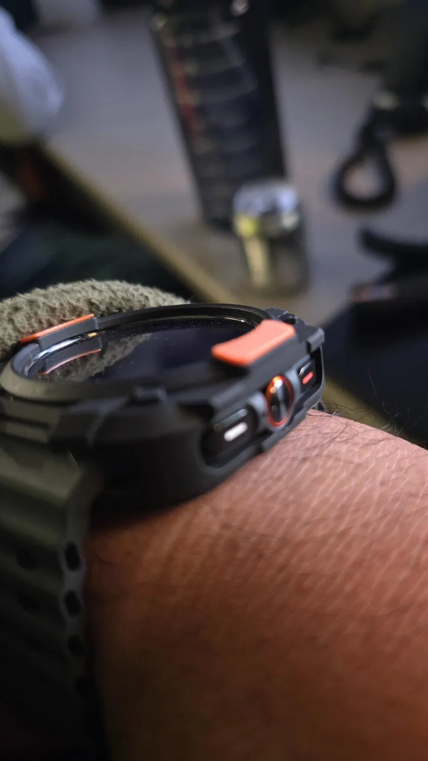 Dexnor Cover Galaxy Watch Ultra 47mm Nero Arancio