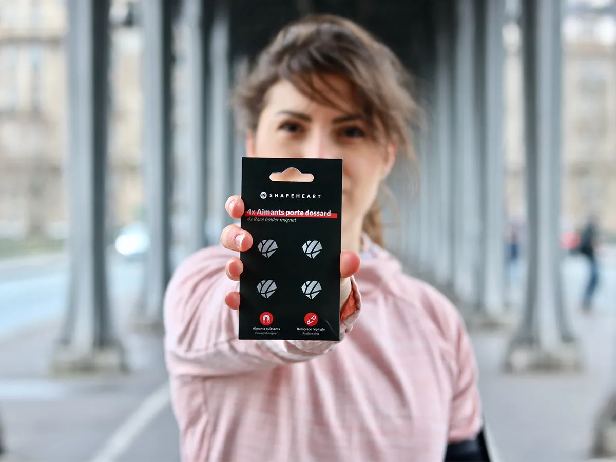 Shapeheart Magneti Porta Pettorale Corsa 8 Pezzi