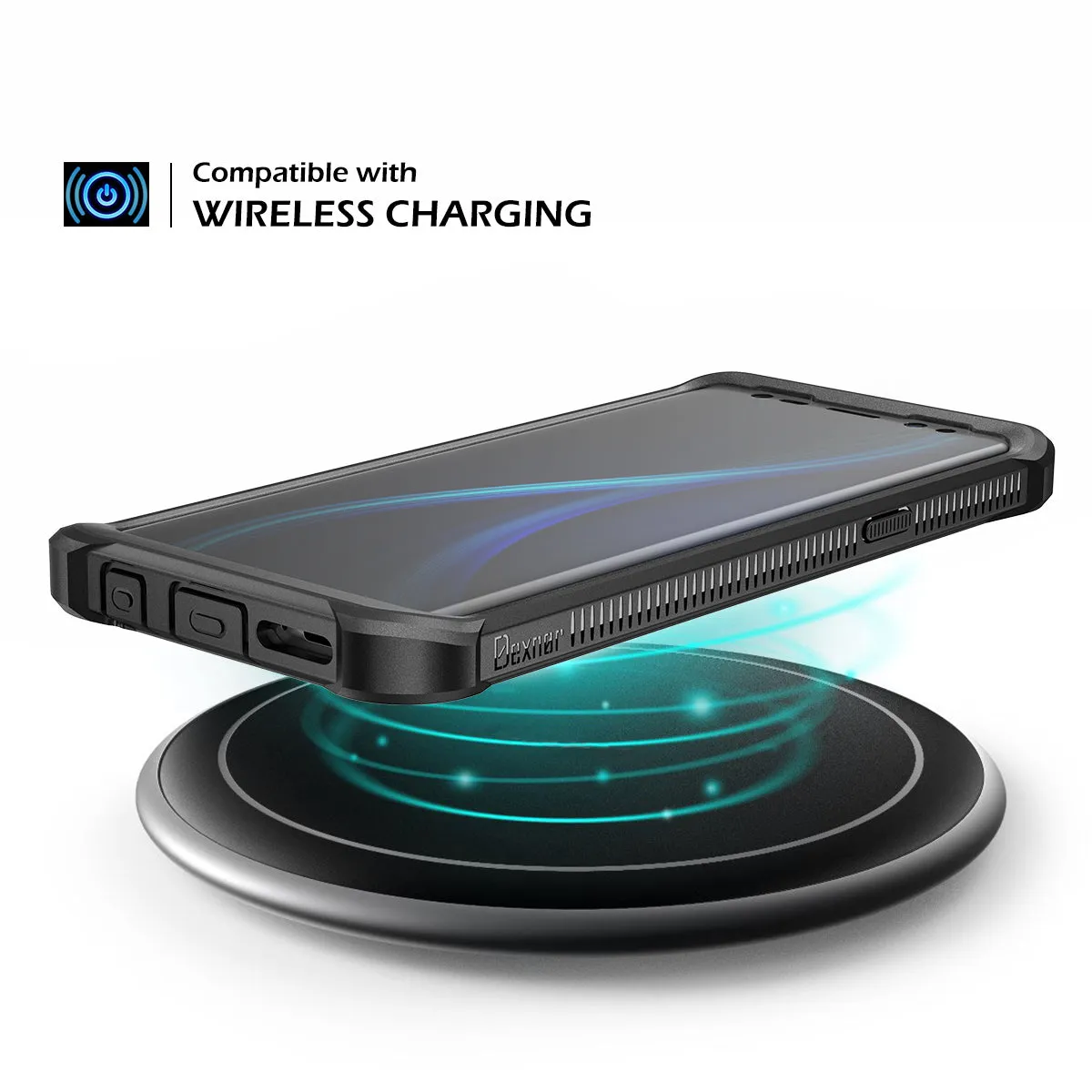 Dexnor cover Galaxy S9 nera 360° antiurto con pellicola