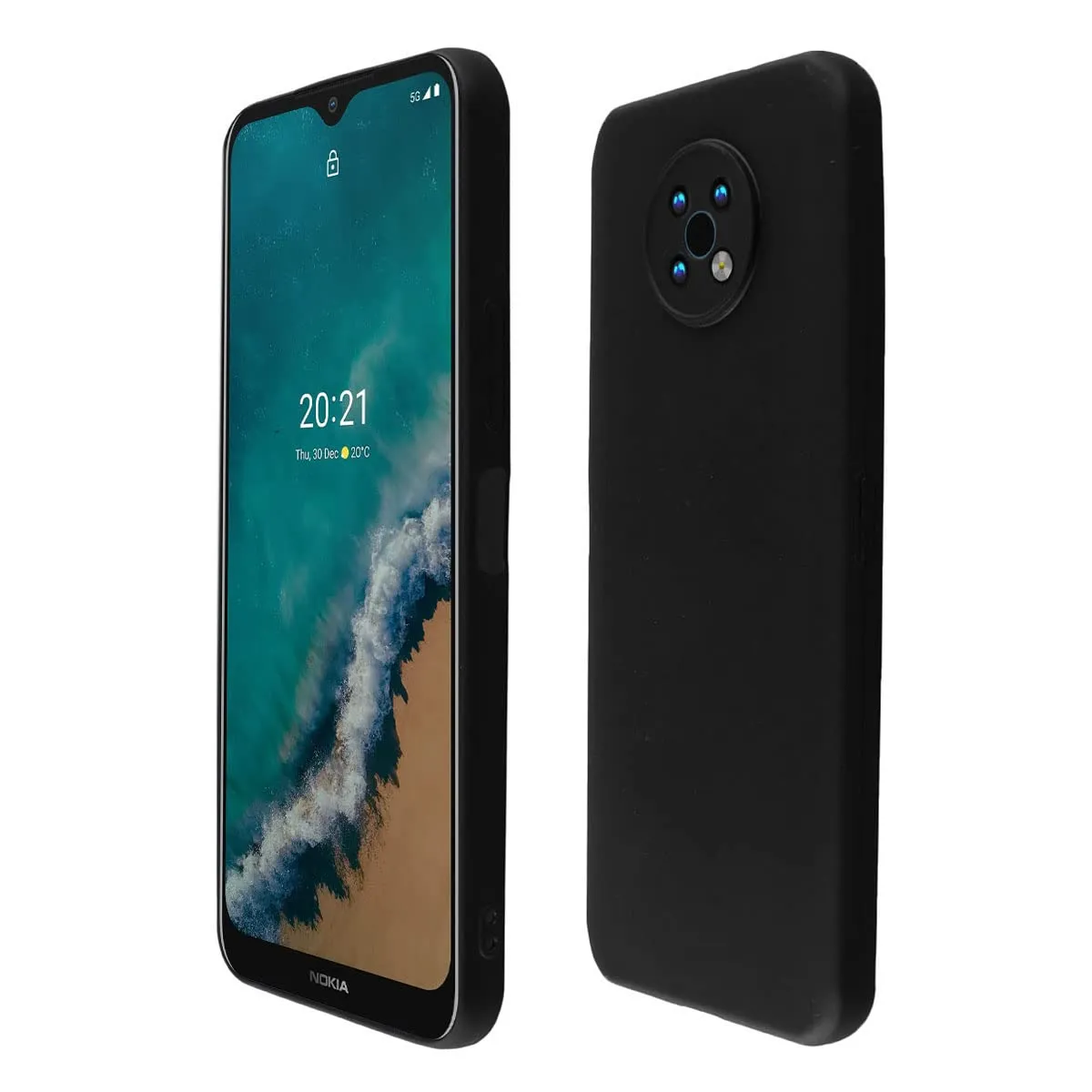 caseroxx custodia TPU Nokia Senior G50 nero antiurto