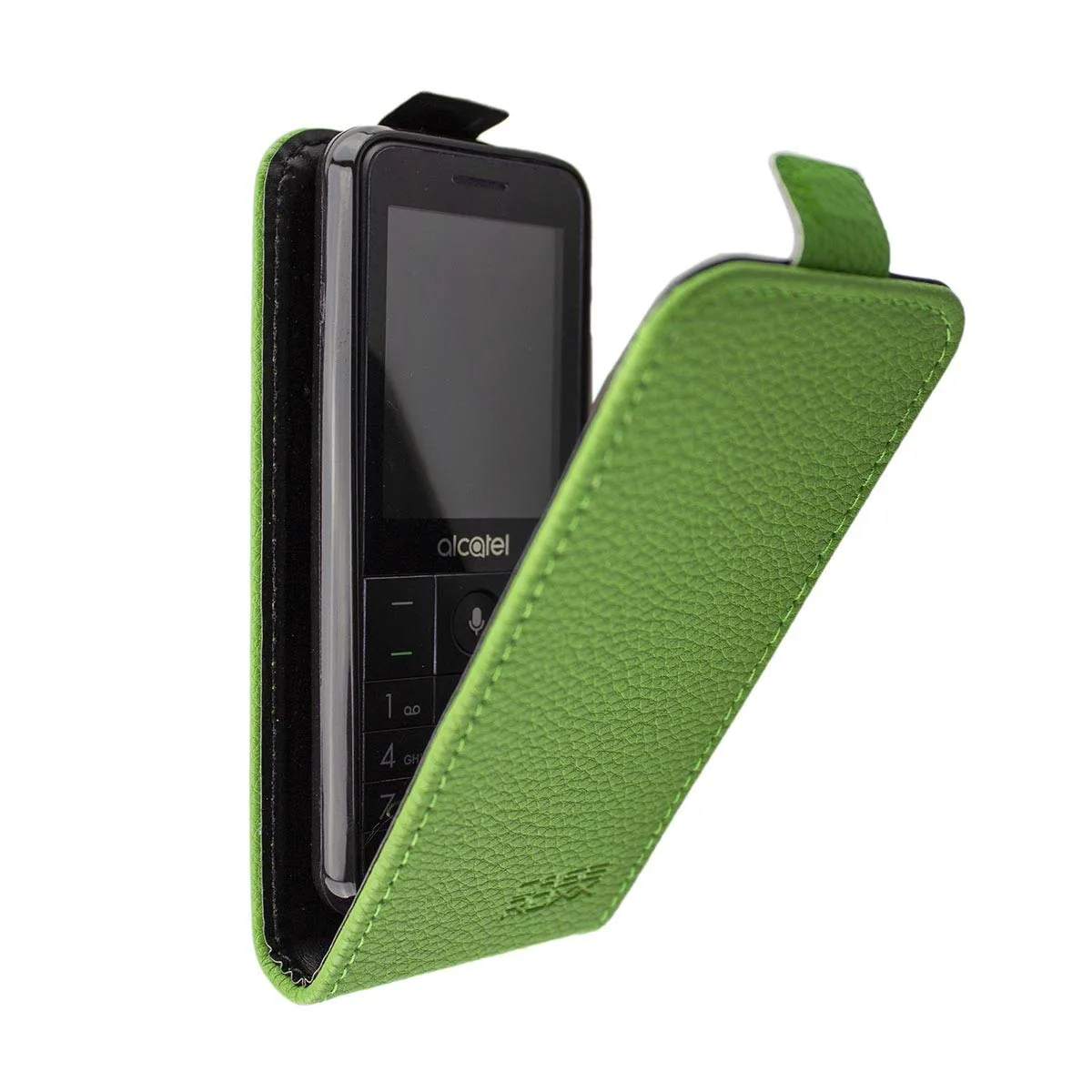 caseroxx Flip Cover custodia Alcatel 3088 3088X verde