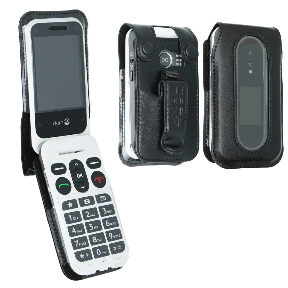 caseroxx Custodia pelle Doro Leva L30/L31 clip cintura