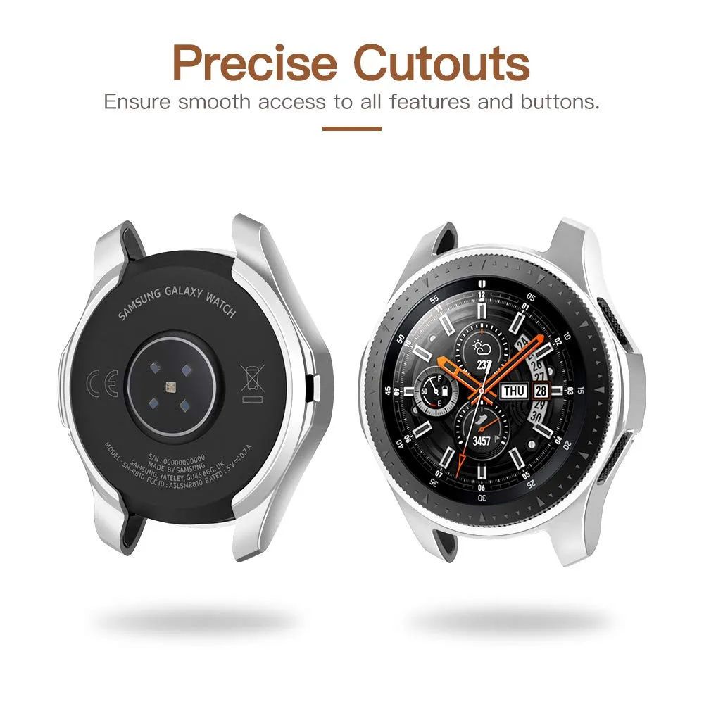 MoKo Galaxy Watch 46mm Cover TPU 3 Pezzi Nero Anti-graffio