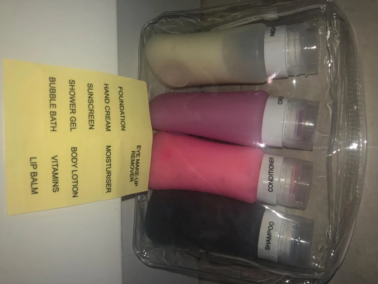MoKo Bottiglie Viaggio Silicone 4x89ml Multicolore Spremibili