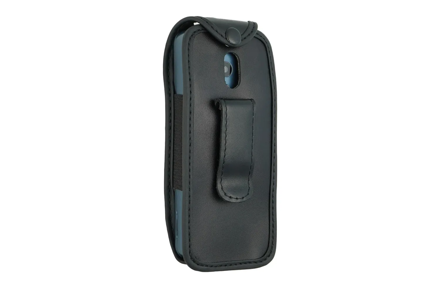 caseroxx Custodia Pelle Nokia 235 4G Nera con Clip Cintura