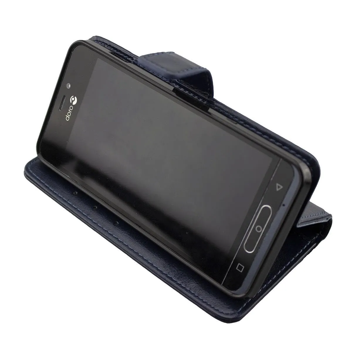 caseroxx Bookstyle Doro 8035 custodia azzurra carte