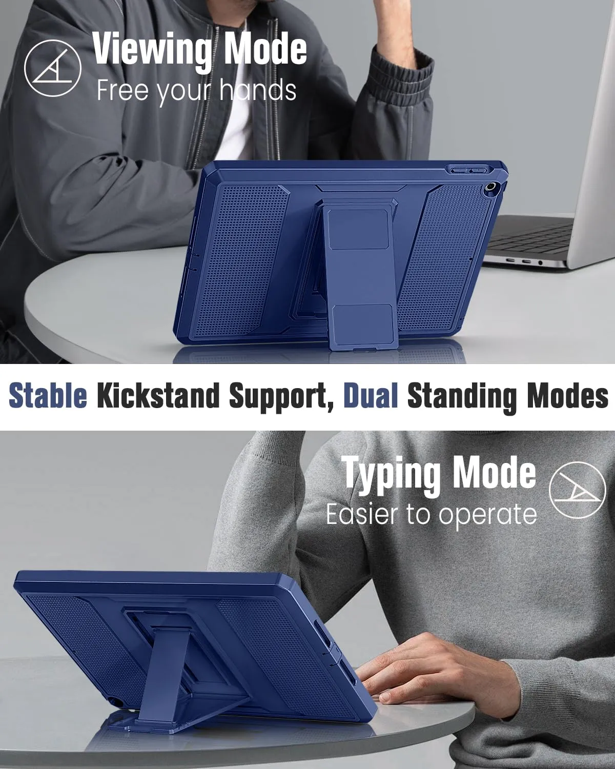 MoKo cover iPad 9.7 2018 2017 rugged denim