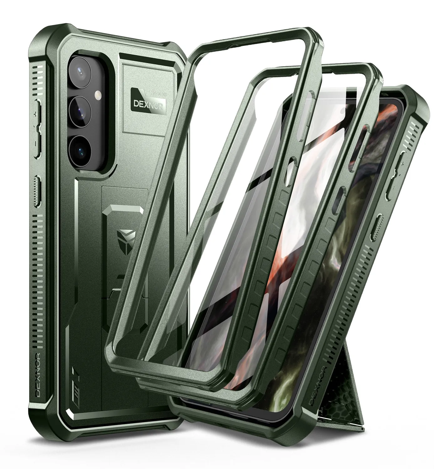 Dexnor per Galaxy S23 FE cover nera con pellicole