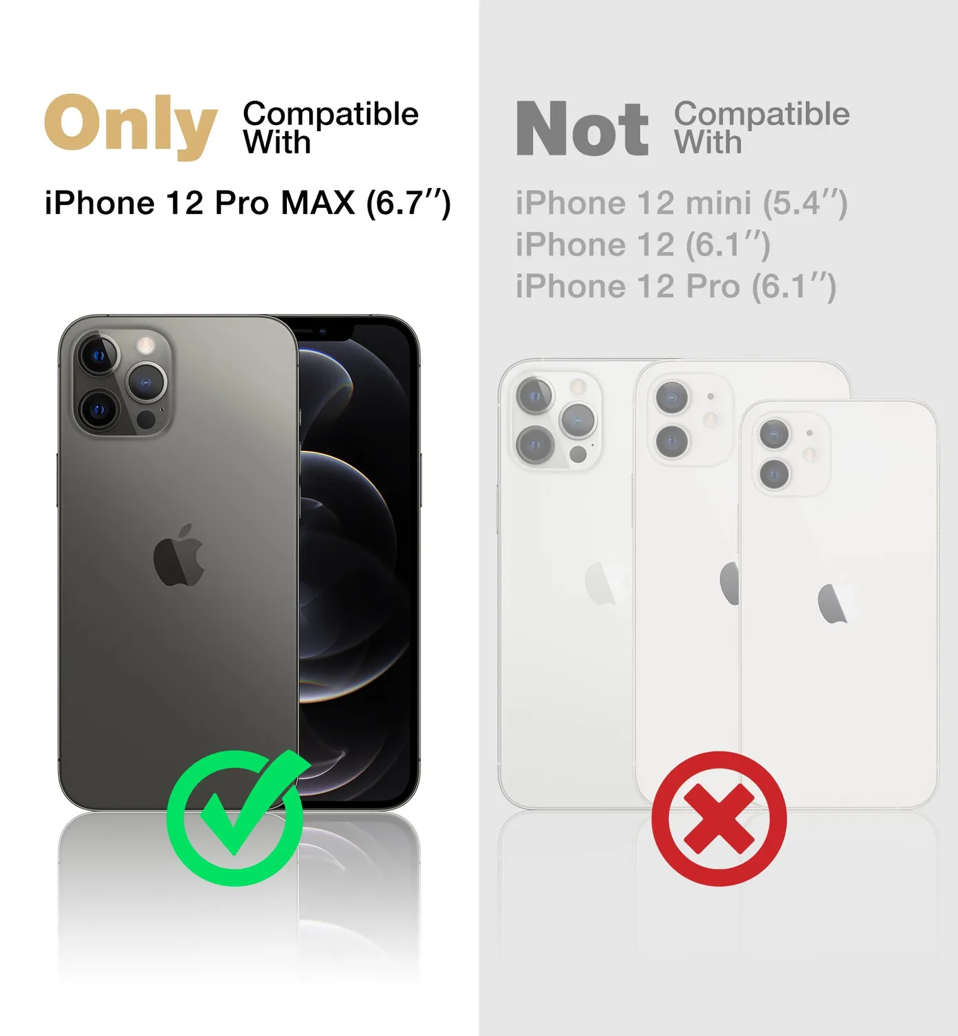 Dexnor Cover iPhone 12 Pro Max Nera MagSafe con Stand