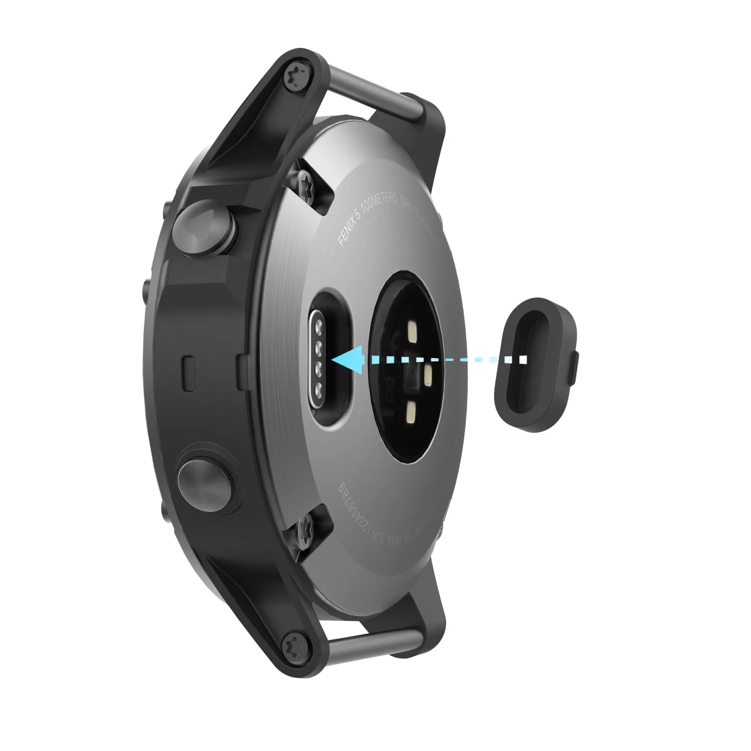 MoKo tappi antipolvere Garmin neri 10 pezzi silicone