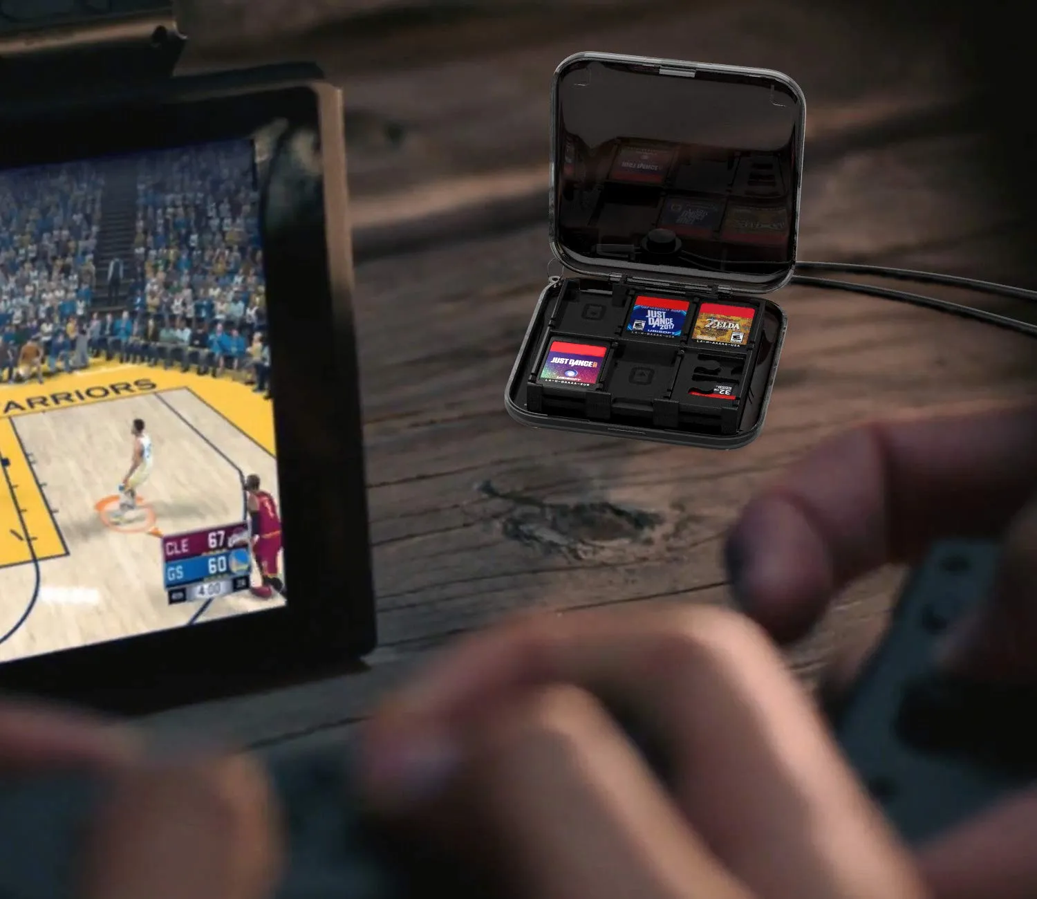 MoKo Custodia Giochi Switch OLED 12 Slot Trasparente