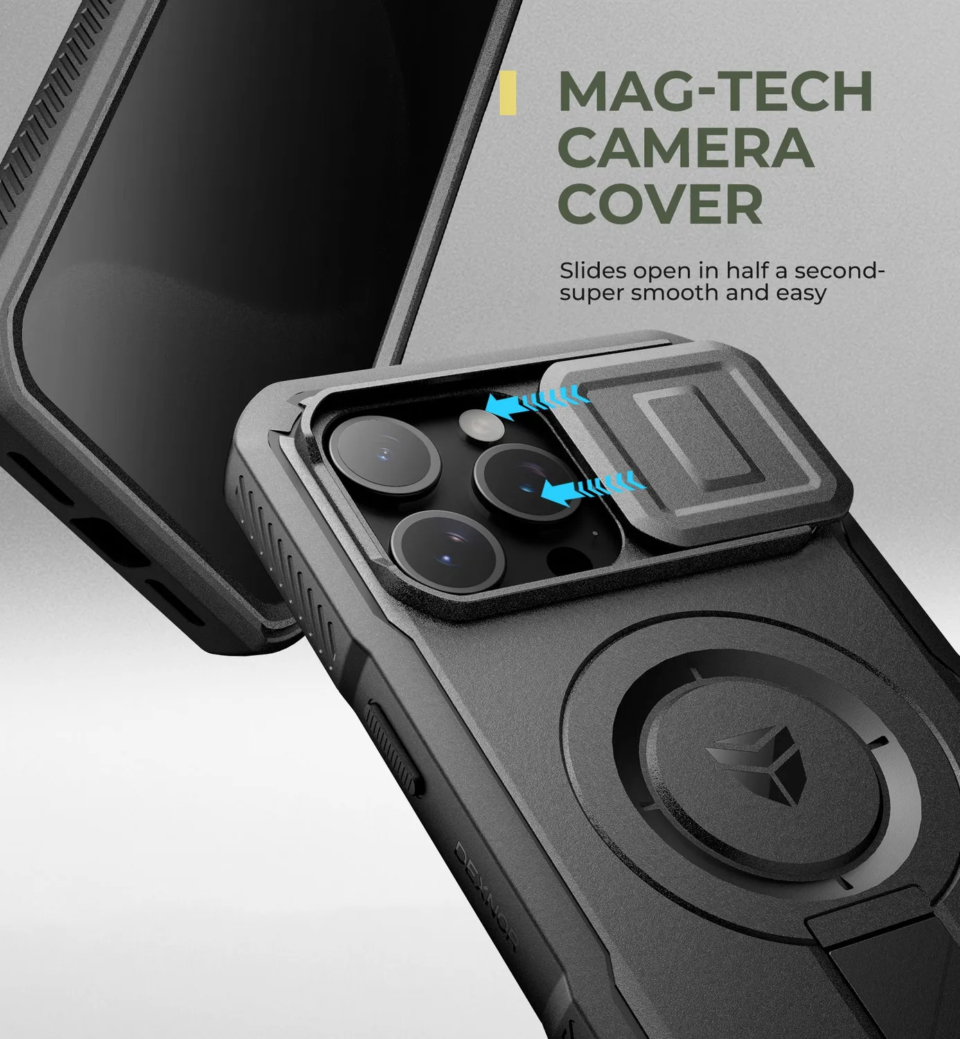 Dexnor iPhone 15 Pro Max cover 6,7" Privacy Black MagSafe