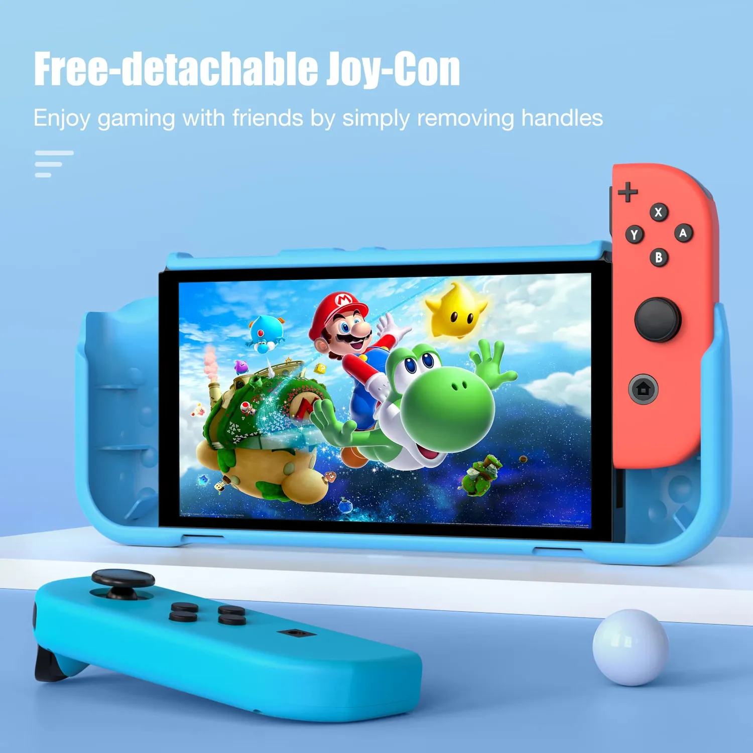 MoKo Nintendo Switch OLED cover TPU blu grip