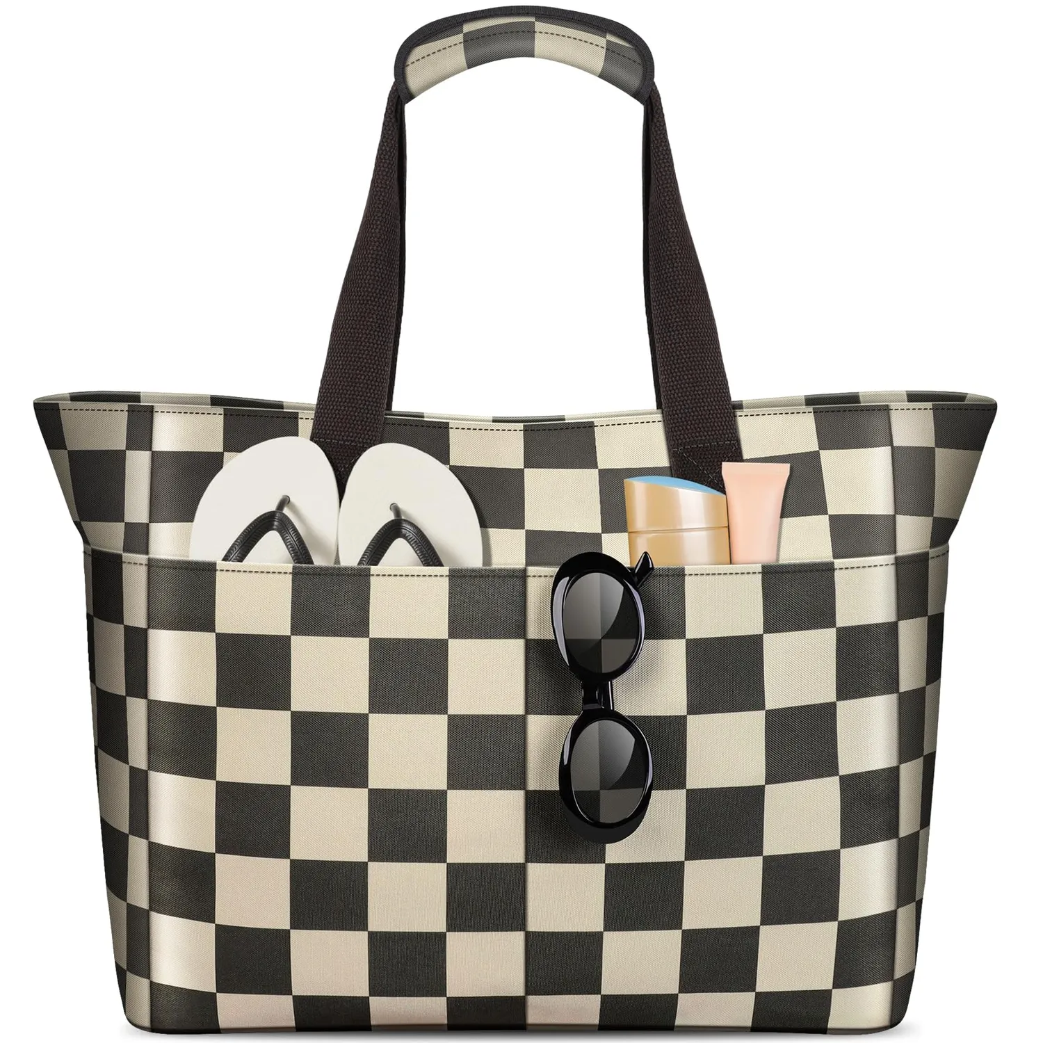 EOIWUY Quadrifoglio borsa mare donna 35L impermeabile