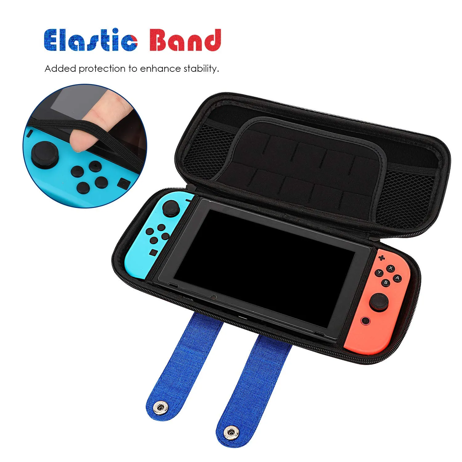 MoKo Switch OLED Custodia Rigida Rossa Mario 10 giochi
