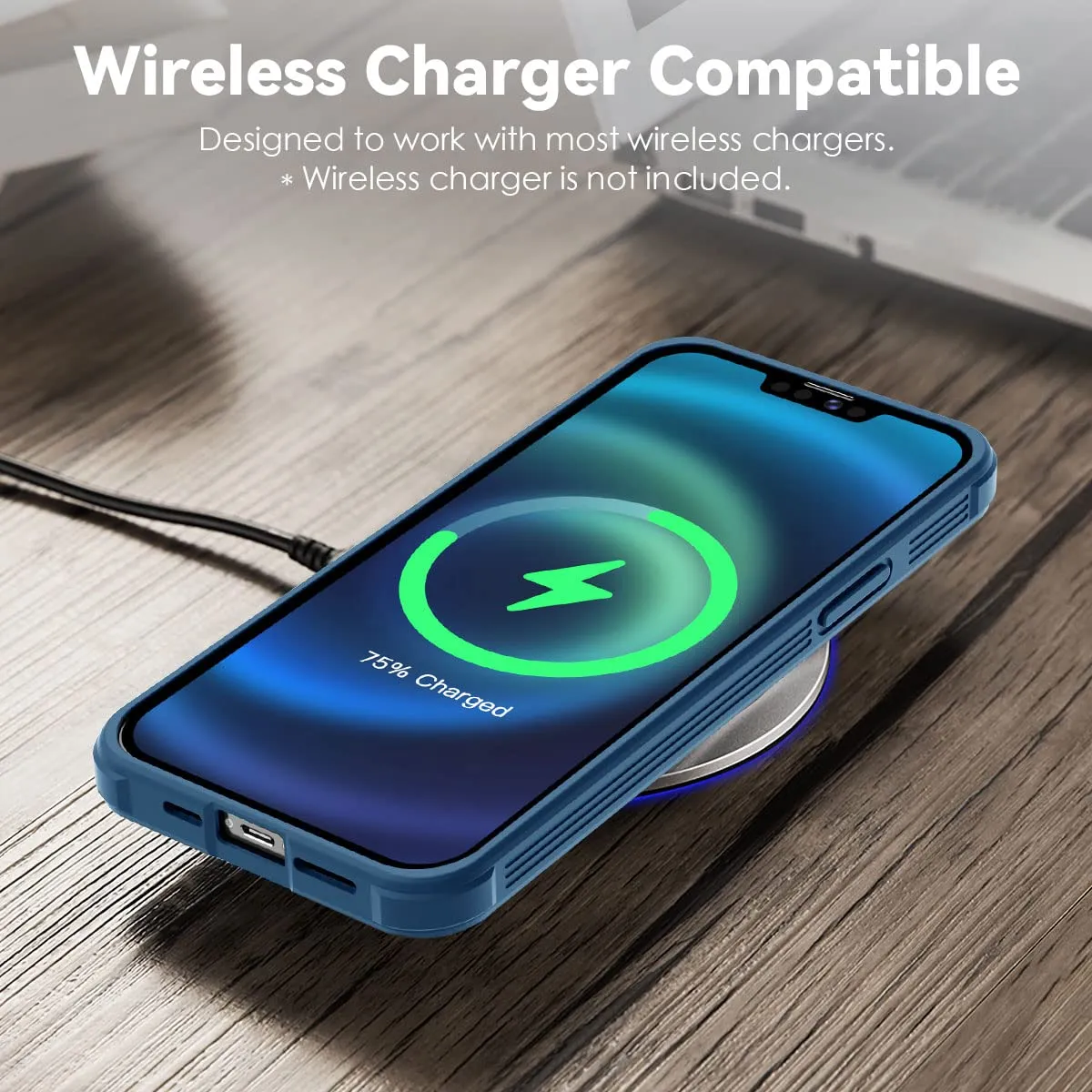 CloudValley Cover iPhone 13 Pro Max 6,7" Scorrevole Blu slim