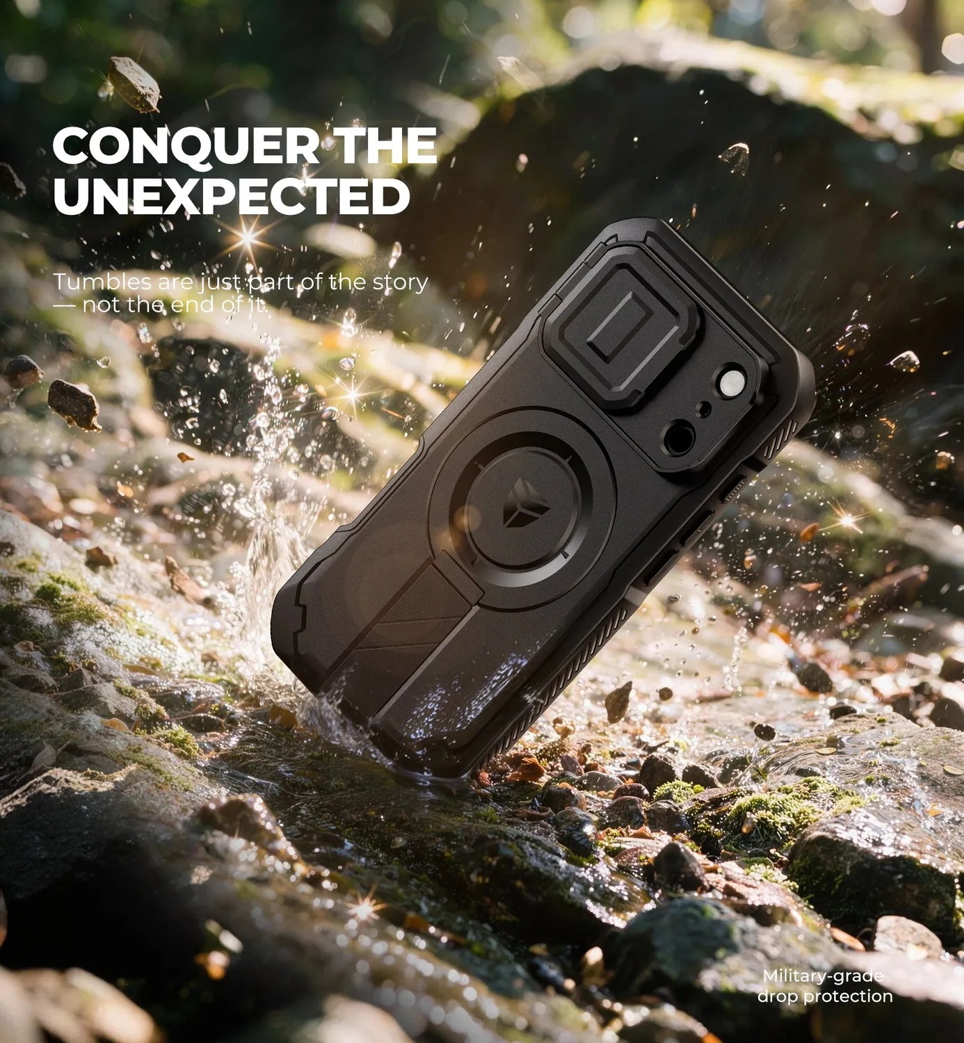 Dexnor iPhone 18 Pro cover rugged nera anturto