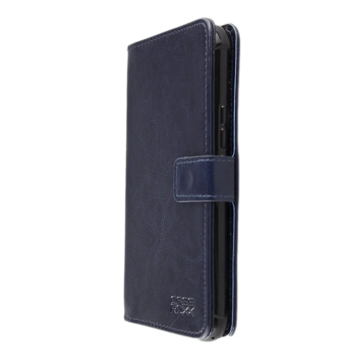 caseroxx Bookstyle rephone custodia libro azzurra