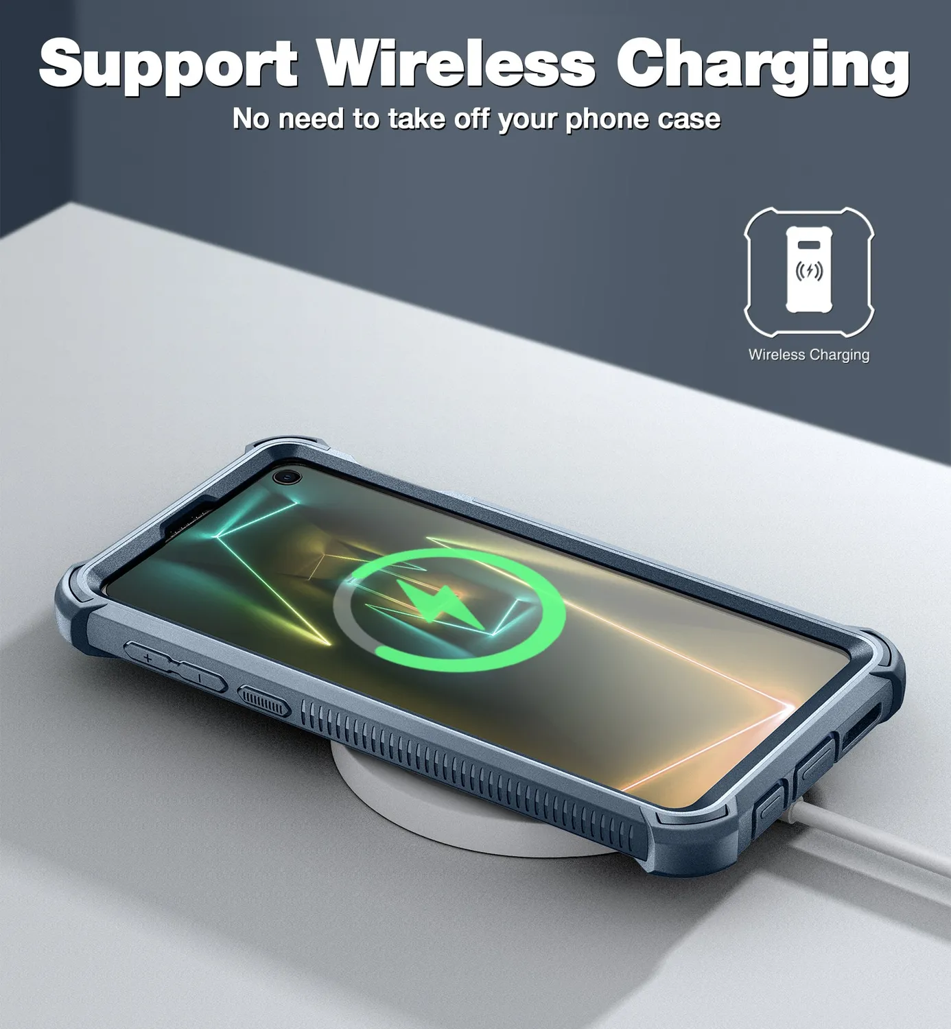 Dexnor Galaxy S10E cover blu con pellicola integrata
