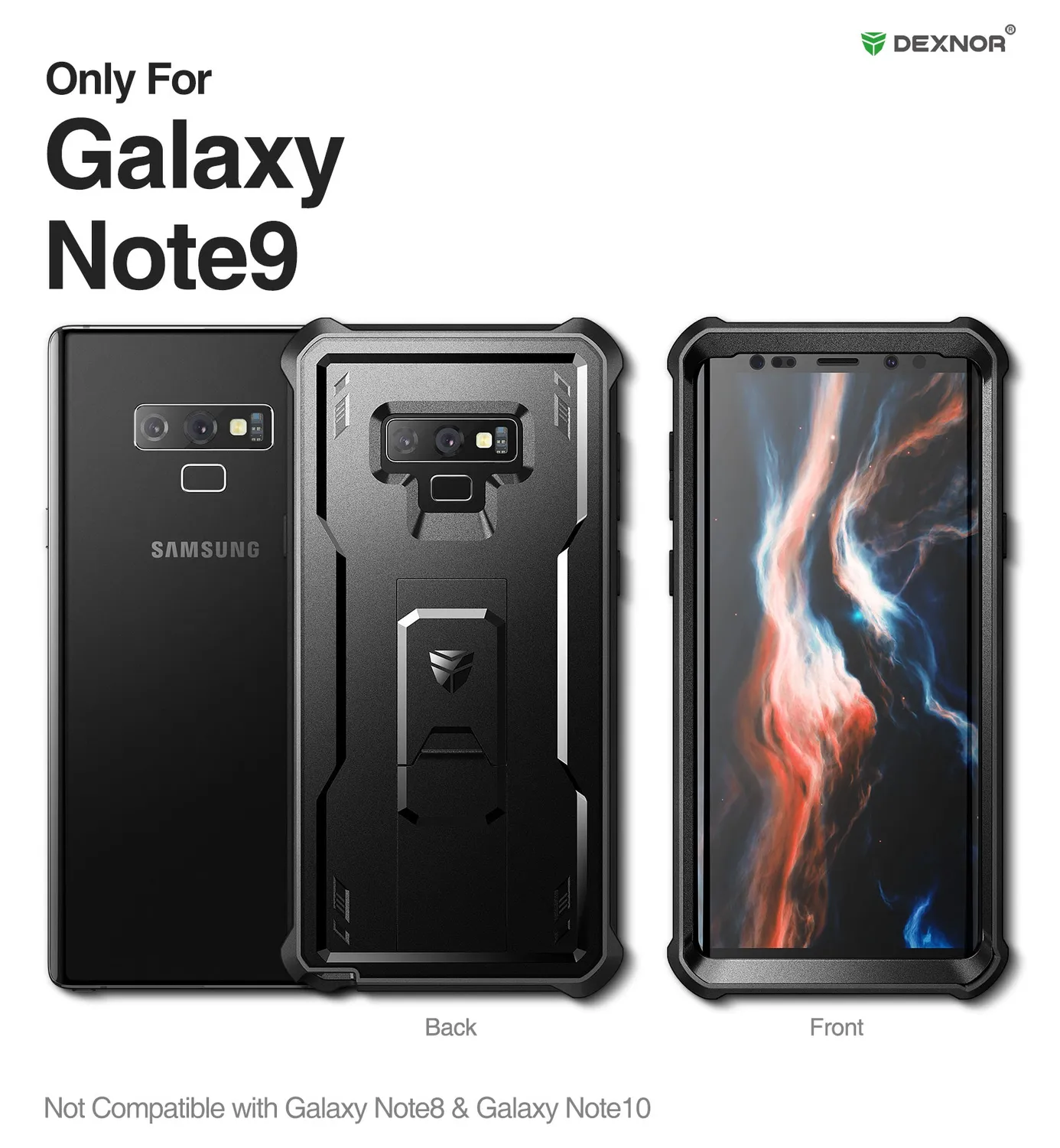 Dexnor Galaxy Note 9 cover corazzata con kickstand
