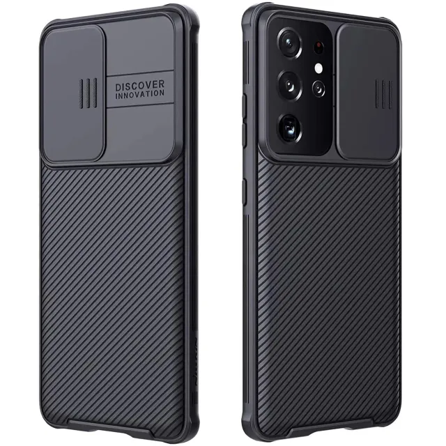 CloudValley cover Samsung Galaxy S21 Ultra 5G con copri fotocamera nero