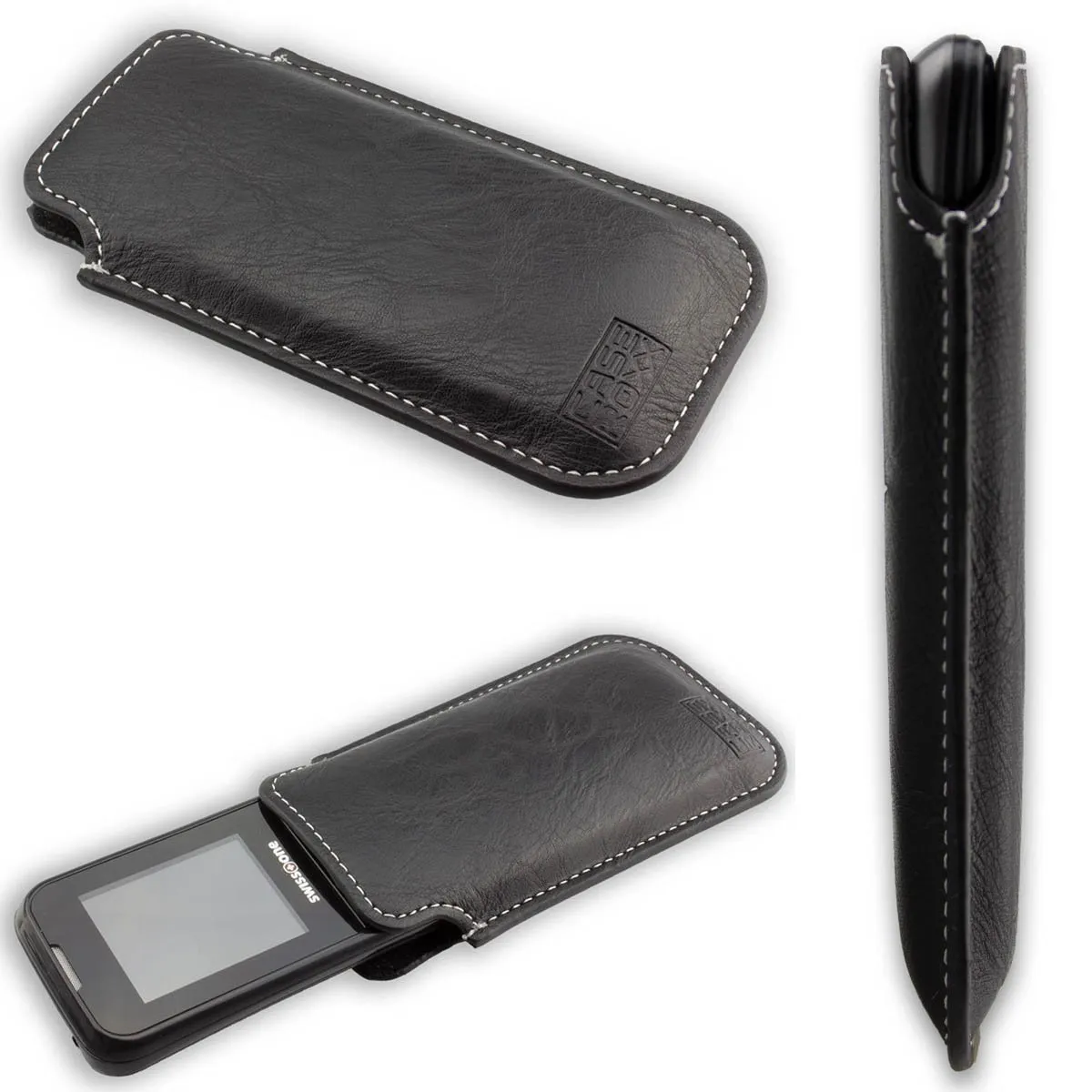 caseroxx Business-Line Samsung E1200/E1200i custodia nero clip