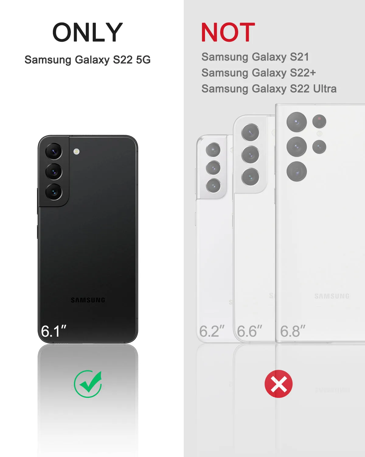 Dexnor Galaxy S22 cover nero antishock kickstand