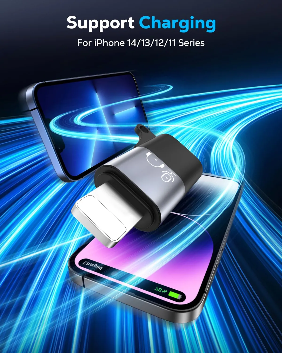MoKo Adattatore USB-C Lightning DJI Mic Mini grigio