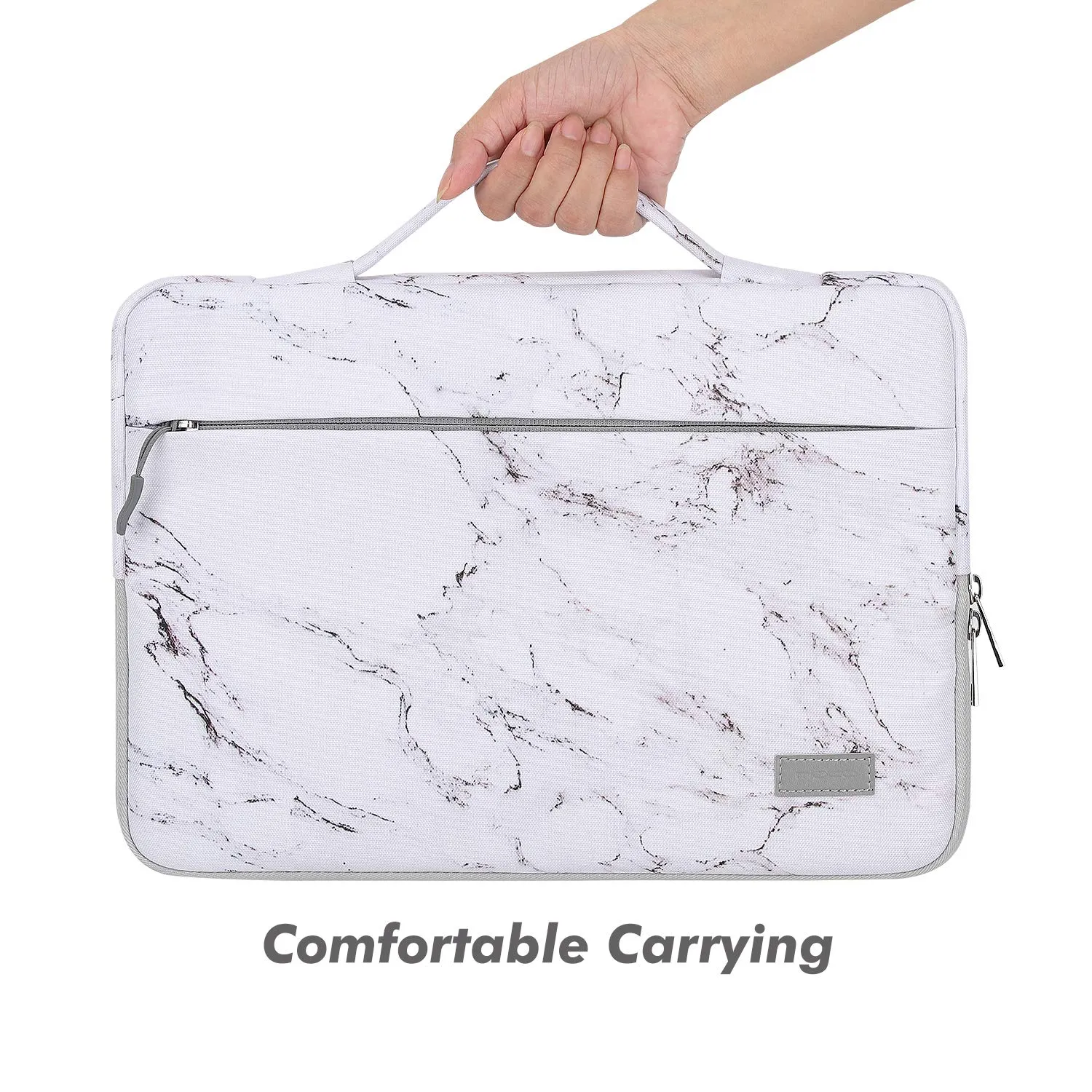 MoKo Borsa Laptop 13,3" Marmo con Maniglia e Tasca
